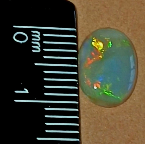 Australian Solid Semi Black Opal 1.95 Carat New Color Flash - Picture 11 of 16